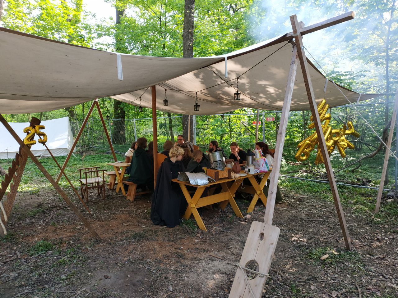 Lagerleben ohne Banner